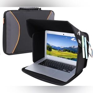 Laptop Sun Shade Glare Shield Privacy Hood Cover Fits 15 to 16 Inches New